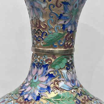 Парные вазы в технике Клуазоне, Китай, нач. ХХ века